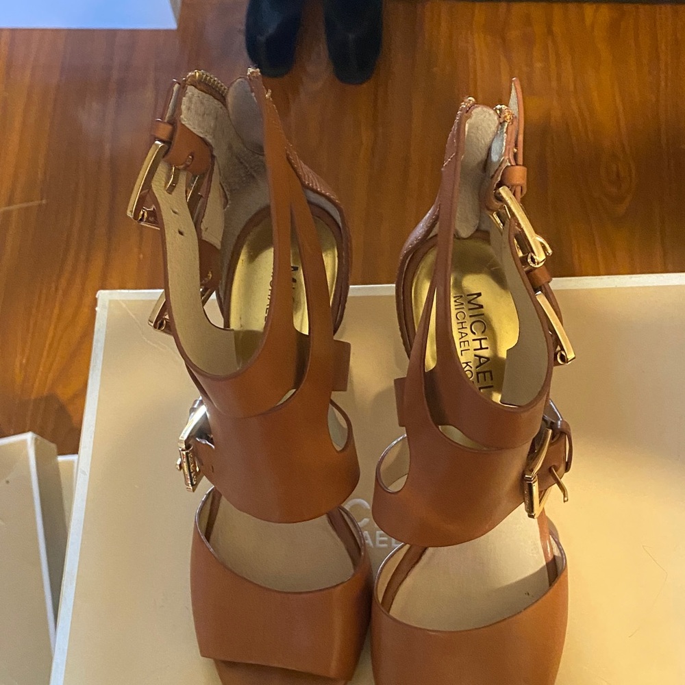 Michael Kors Brown Strappy Heels